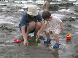 横浜海の公園・潮干狩り／親子で楽しく遊ぶのが一番